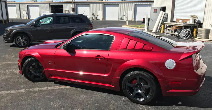 Take a look at this shiny Mustang after a mobile detail